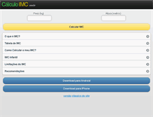 Tablet Screenshot of calculoimc.com.br